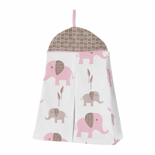Elephant Pink 11 Piece Bumperless Crib Bedding Collection - alt image 4