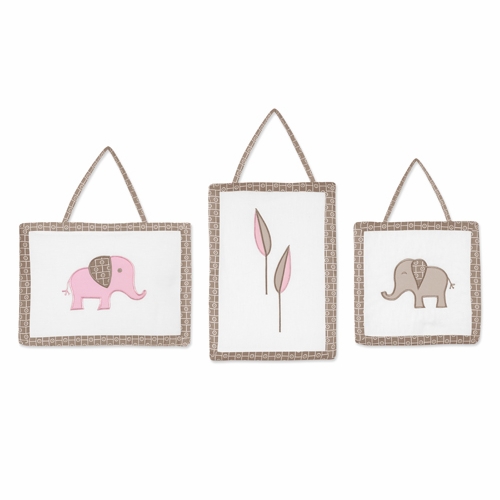 Elephant Pink 11 Piece Bumperless Crib Bedding Collection - alt image 5