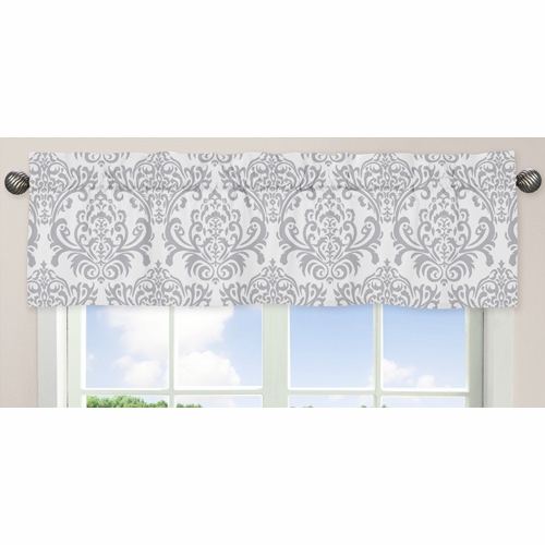 Elizabeth Lavender and Gray Collection Window Valance