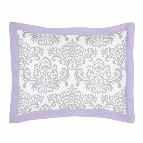 Elizabeth Lavender and Gray Toddler Bedding Collection - alt image 1