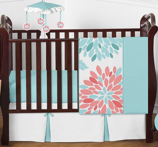 Emma Collection 4 Piece Crib Bedding