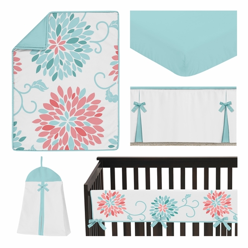 Emma Collection 5 Piece Crib Bedding - alt image 1
