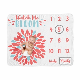 Emma Collection Monthly Milestone Baby Blanket