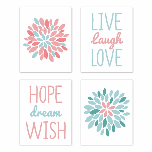 Emma Collection Wall Art Prints - Set of 4