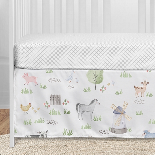 Farm Animals Collection 11 Piece Bumperless Crib Bedding - alt image 3