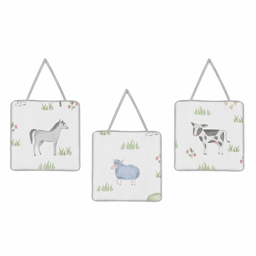 Farm Animals Collection 11 Piece Bumperless Crib Bedding - alt image 4