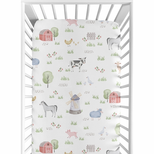 Farm Animals Collection 2 Pack Crib Sheets - alt image 1