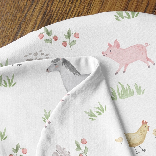 Farm Animals Collection Baby Cocoon and Beanie Hat - 2 Piece Set - alt image 3