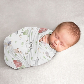 Farm Animals Collection Baby Swaddle Blanket