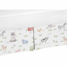 Farm Animals Collection Crib Bed Skirt
