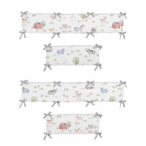 Farm Animals Collection Crib Bumper Pad - alt image 1
