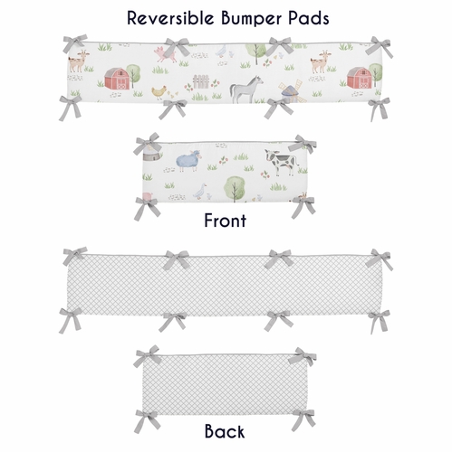 Farm Animals Collection Crib Bumper Pad - alt image 3