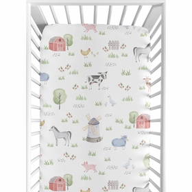 Farm Animals Collection Crib Sheet