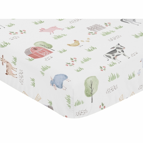 Farm Animals Collection Crib Sheet - alt image 2