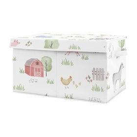 Farm Animals Collection Fabric Toy Bin Storage