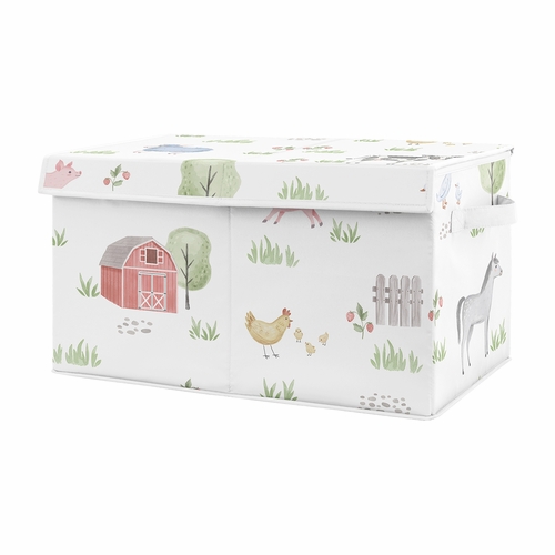 Farm Animals Collection Fabric Toy Bin Storage