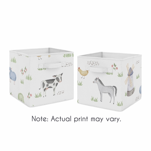 Farm Animals Collection Foldable Fabric Storage Bins