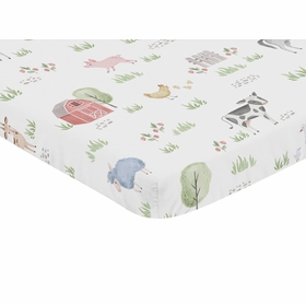 Farm Animals Collection Mini Crib Sheet