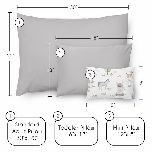 Farm Animals Collection Mini Pillow with Pillowcase - alt image 4