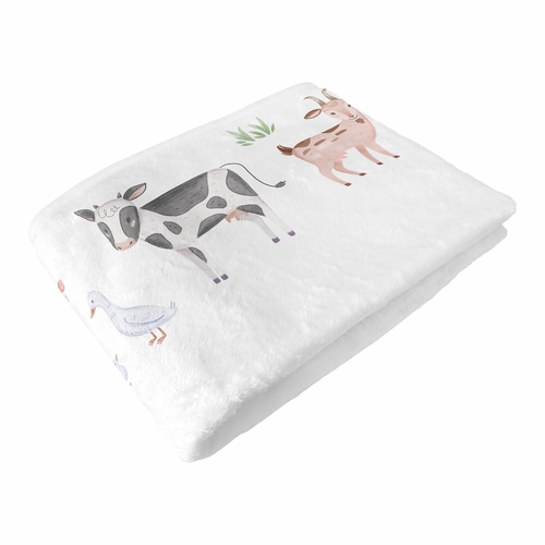 Farm Animals Collection Monthly Milestone Baby Blanket - alt image 5