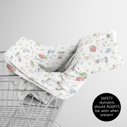 Farm Animals Collection Multi Use Baby Car Seat and Nursing Cover - alt image 3