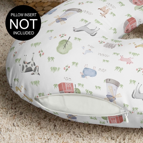Farm Animals Collection Nursing Breastfeeding Pillow Cover - alt image 2