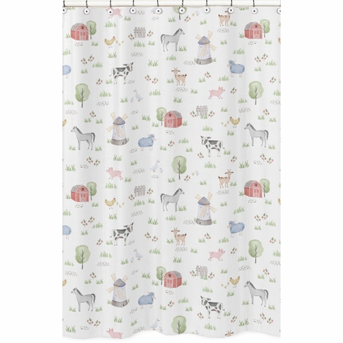 Farm Animals Collection Shower Curtain