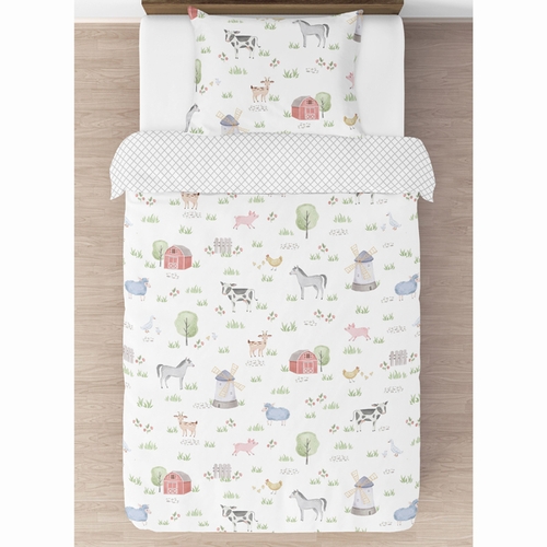 Farm Animals Collection Twin Bedding - alt image 2