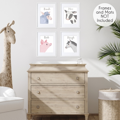 Farm Animals Collection Wall Art Prints - Set of 4 - alt image 3