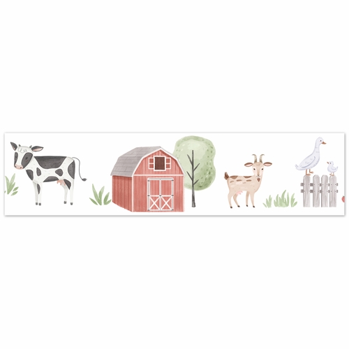 Farm Animals Collection Wallpaper Border - alt image 1