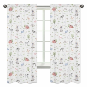 Farm Animals Collection Window Panels - Set of 2