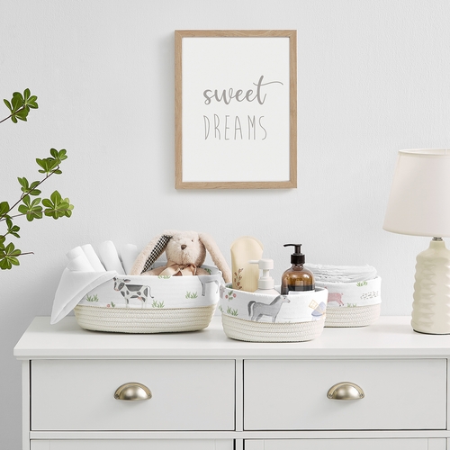 Farm Animals Collection Woven Storage Basket Set - alt image 1