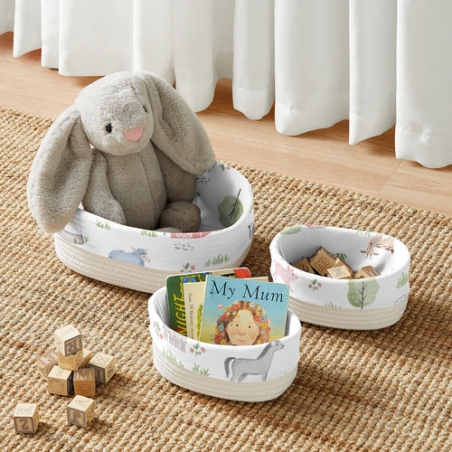 Farm Animals Collection Woven Storage Basket Set - alt image 2