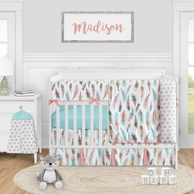 Feather Collection 5 Piece Crib Bedding