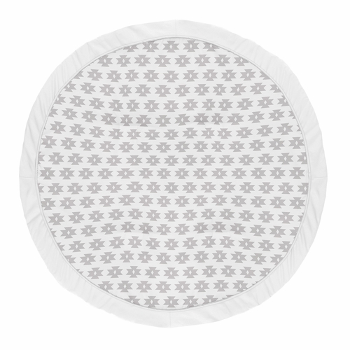 Feather Turquoise and Coral Collection Playmat - Geometric Print