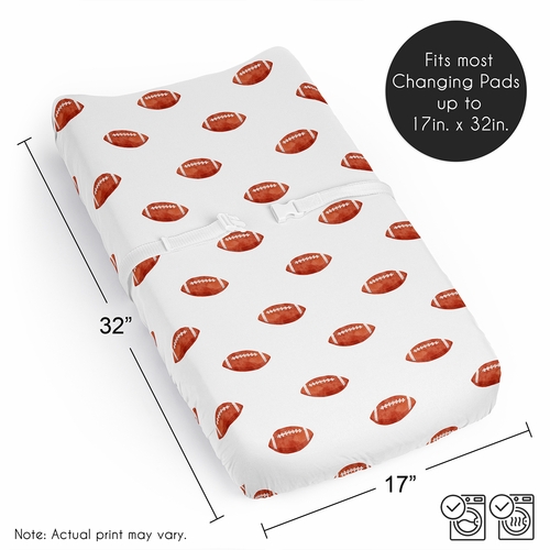 Football Collection Changing Pad Cover Sheet - alt image 5
