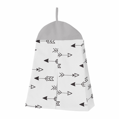 Fox Black and White 4 Piece Bumperless Crib Bedding Collection - alt image 1