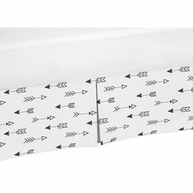 Fox Black and White Collection Queen Bed Skirt