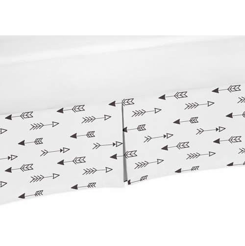 Fox Black and White Collection Twin Bed Skirt