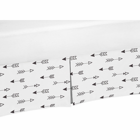 Fox Black and White Collection Twin Bed Skirt