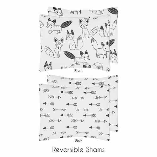 Fox Black and White Full/Queen Bedding Collection - alt image 2