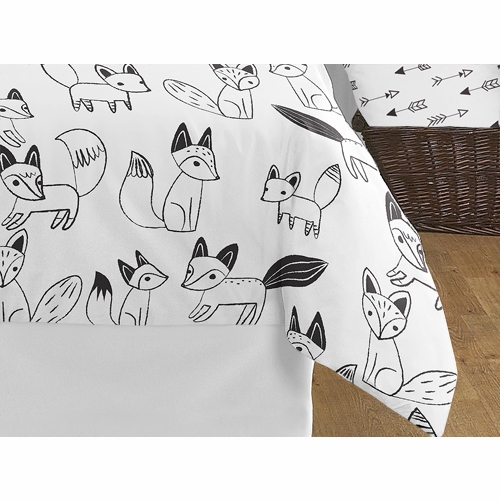 Fox Black and White Full/Queen Bedding Collection - alt image 3