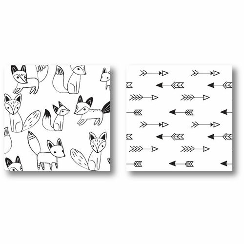 Fox Black and White Full/Queen Bedding Collection - alt image 4