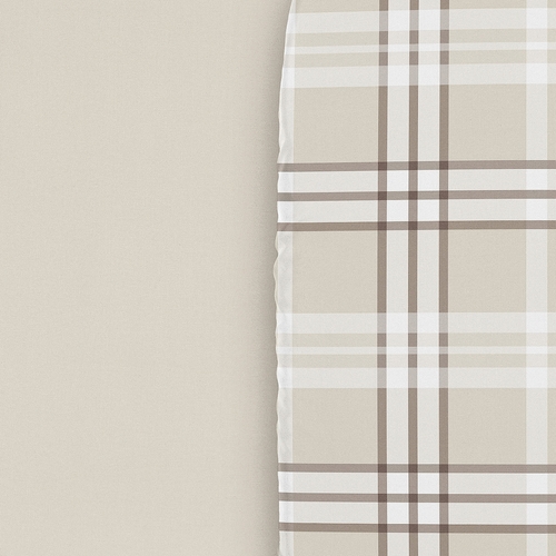 Gingham Taupe Plaid Collection 2 Pack Baby Bassinet Fitted Sheets - alt image 4