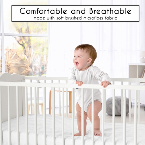 Gingham Taupe Plaid Collection 3 Piece Crib Bedding - alt image 4