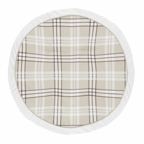 Gingham Taupe Plaid Collection Playmat