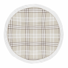 Gingham Taupe Plaid Collection Playmat