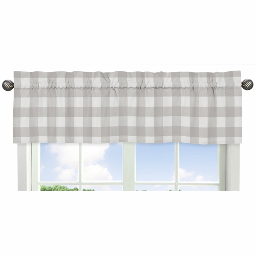 Gray and White Buffalo Check 9 Piece Crib Bedding Collection - alt image 3