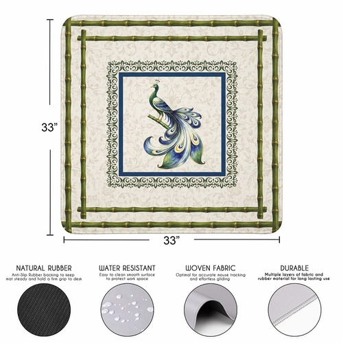 Green Classic Collection Mahjong Mat for Table - Shipped Rolled - alt image 2