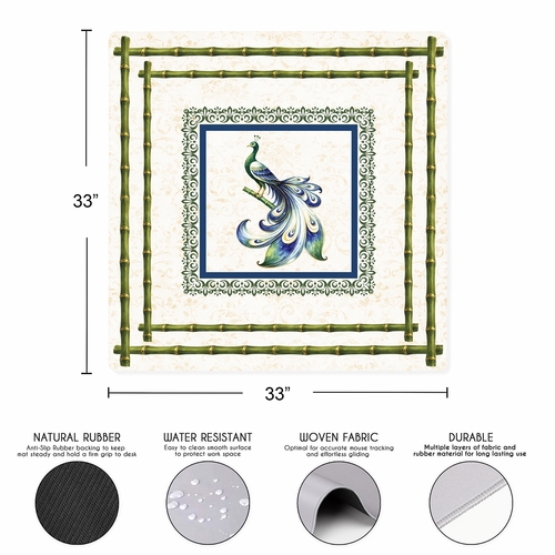 Green Classic Collection Mahjong Mat for Table - Shipped Rolled - alt image 2